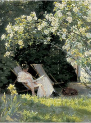 Havepartie Med Marie Kroyer - Peder Severin Kroyer Painting On Canvas